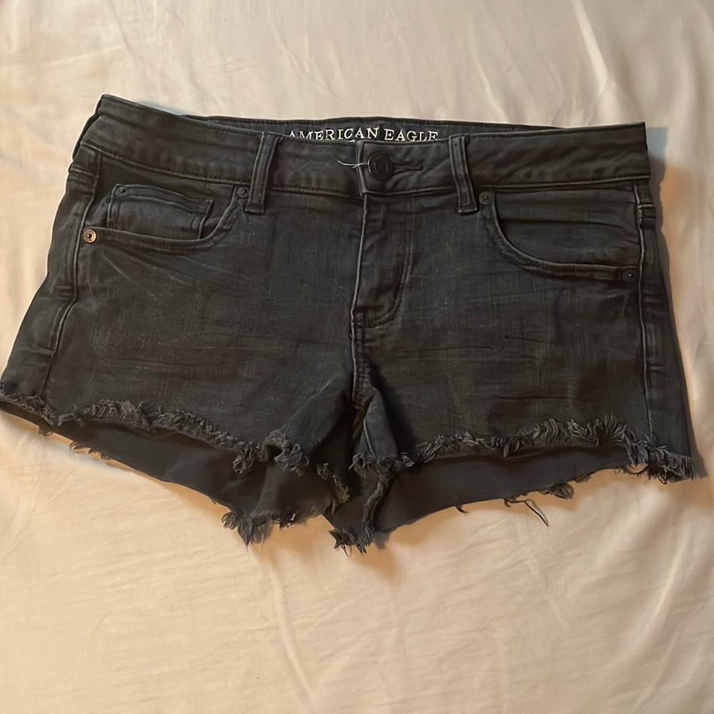 American Eagle Black Jean Shorts